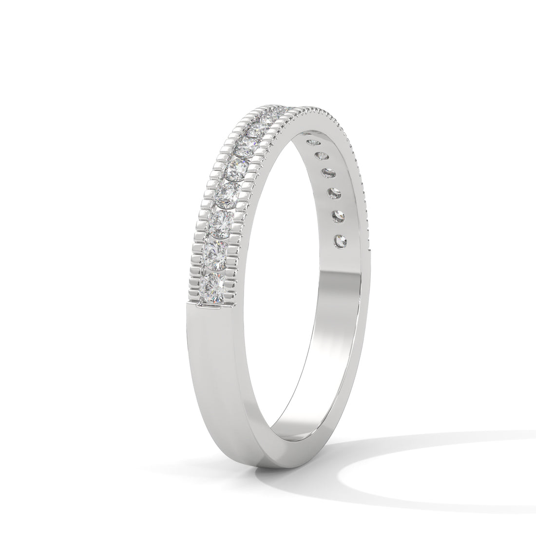 2 carat band high end crafted with high cut   diamond brilliance E VS1 stone Ring handcrafted with 14k gold ! ( Made in Gold)