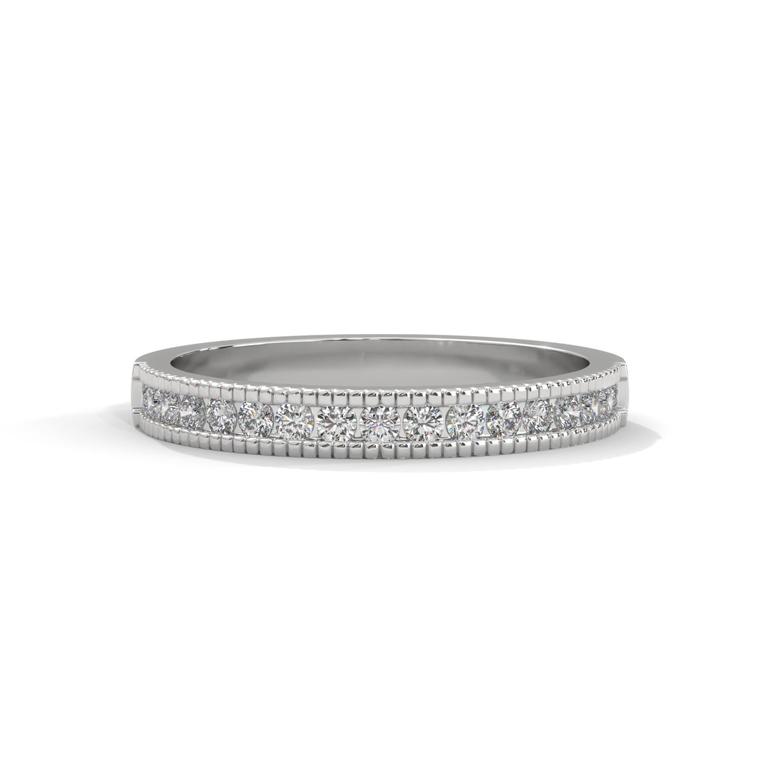 2 carat band high end crafted with high cut   diamond brilliance E VS1 stone Ring handcrafted with 14k gold ! ( Made in Gold)