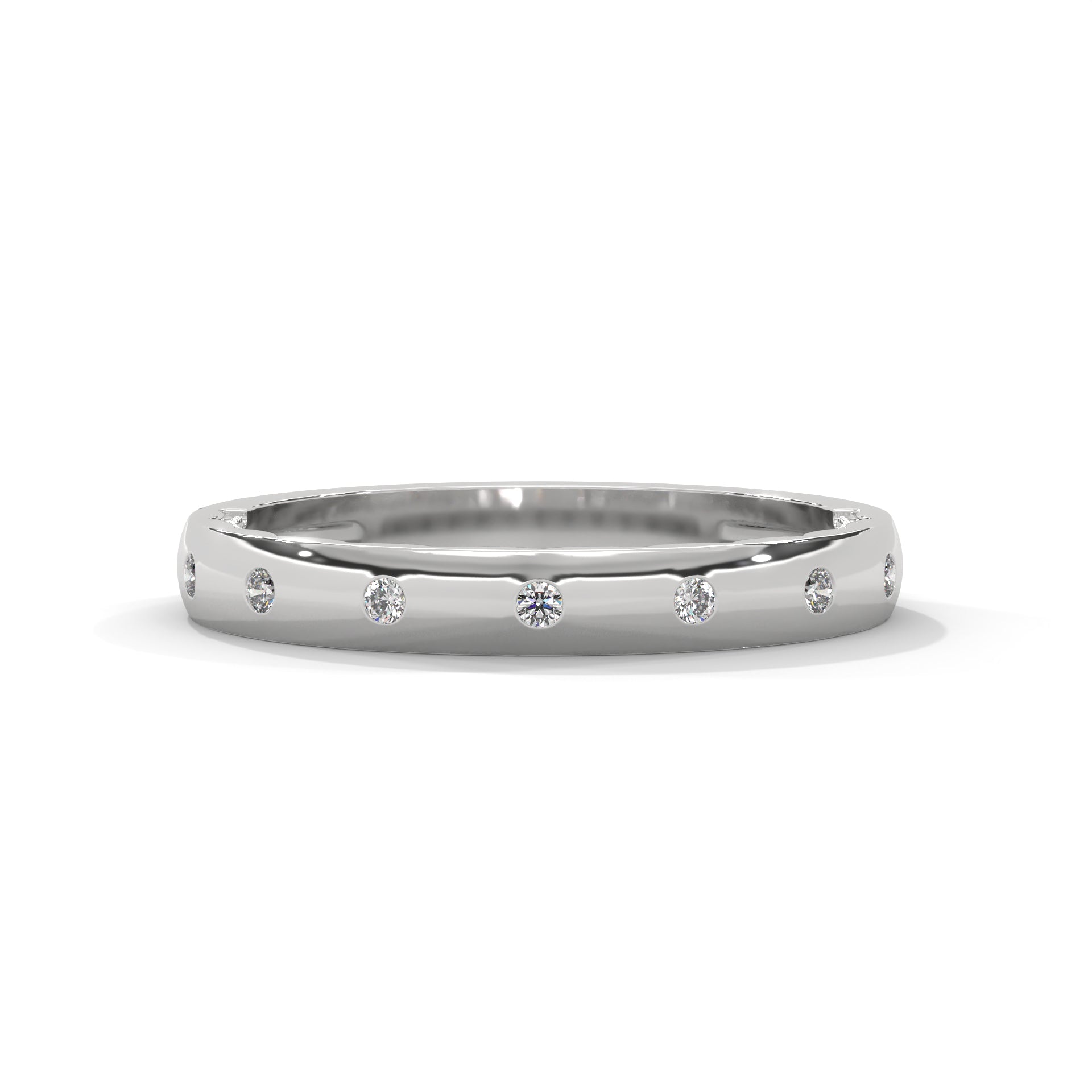 1 carat diamond band high end crafted with high cut  diamond brilliance E VS1 stone Ring handcrafted with 14k gold ! ( Made in Gold)