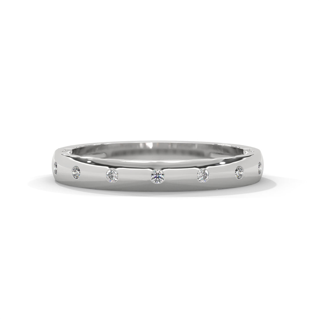 1 carat diamond band high end crafted with high cut  diamond brilliance E VS1 stone Ring handcrafted with 14k gold ! ( Made in Gold)