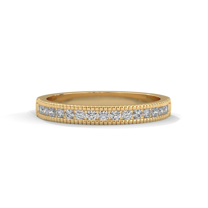 2 carat band high end crafted with high cut   diamond brilliance E VS1 stone Ring handcrafted with 14k gold ! ( Made in Gold)