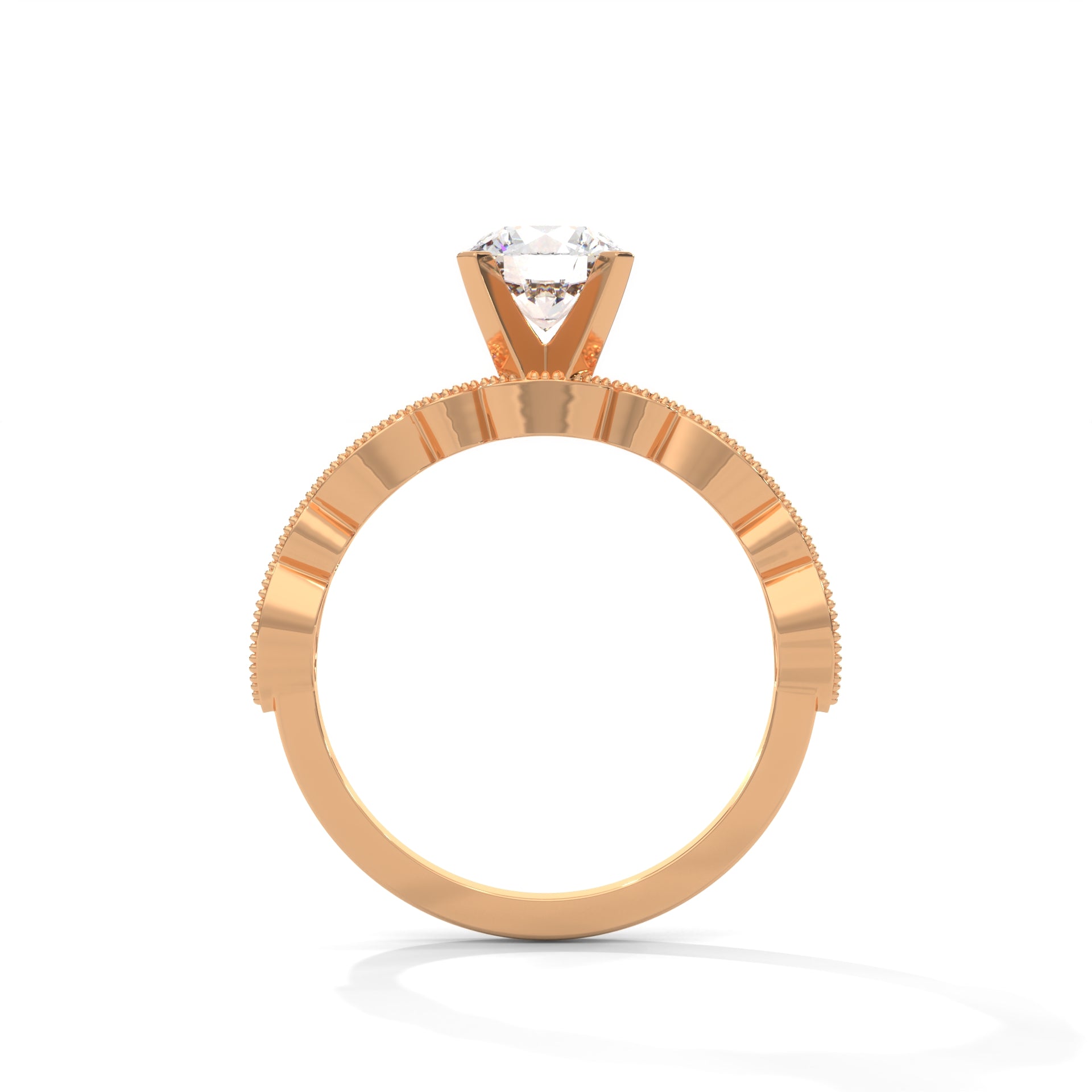 4 carat engagement Ring 3 carat center stone with high cut   diamond brilliance E VS1 igi certified stone Ring handcrafted with 14k gold ! Certified igi grown diamond( made in 14k gold