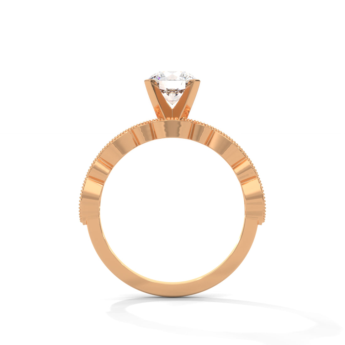 4 carat engagement Ring 3 carat center stone with high cut   diamond brilliance E VS1 igi certified stone Ring handcrafted with 14k gold ! Certified igi grown diamond( made in 14k gold