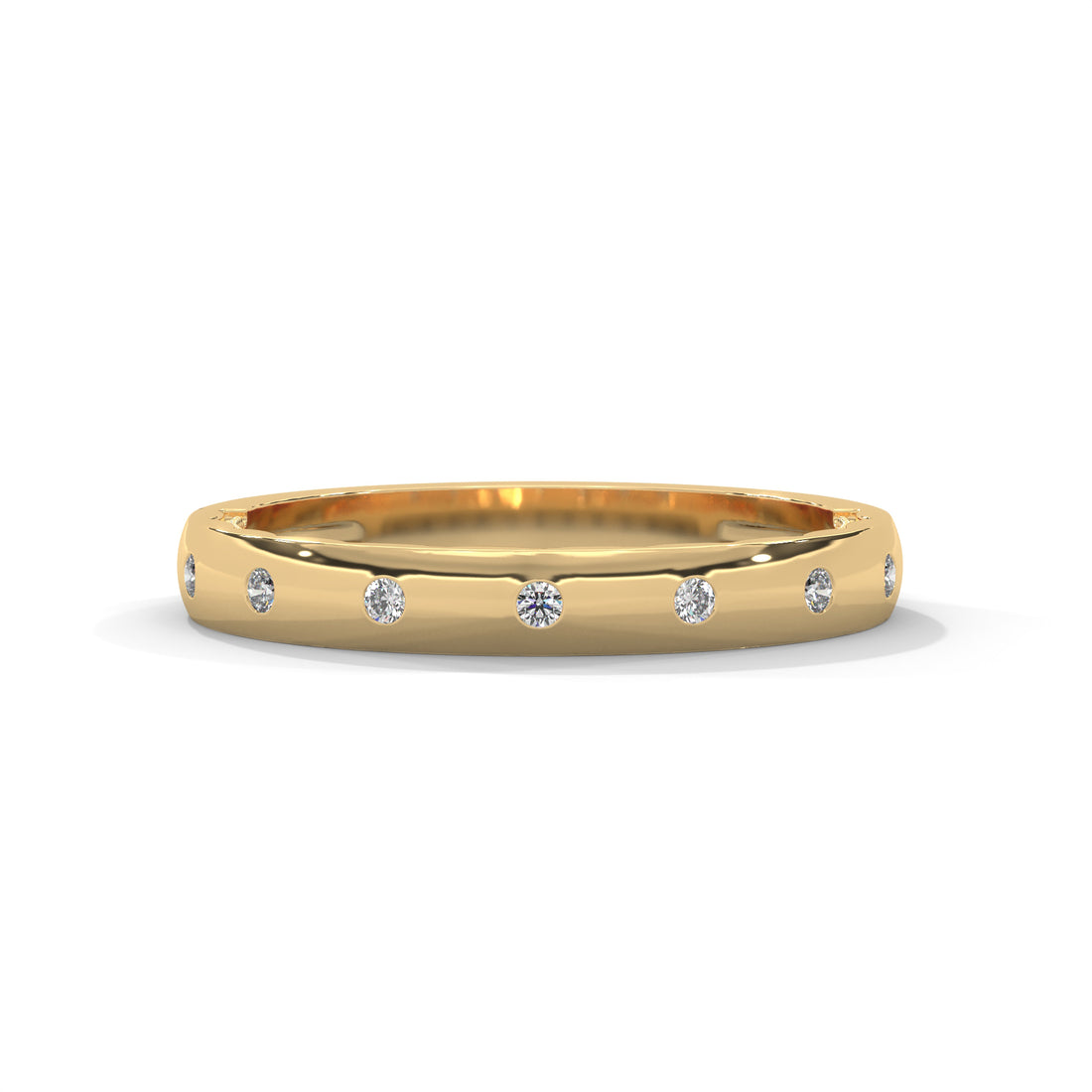 1 carat diamond band high end crafted with high cut  diamond brilliance E VS1 stone Ring handcrafted with 14k gold ! ( Made in Gold)
