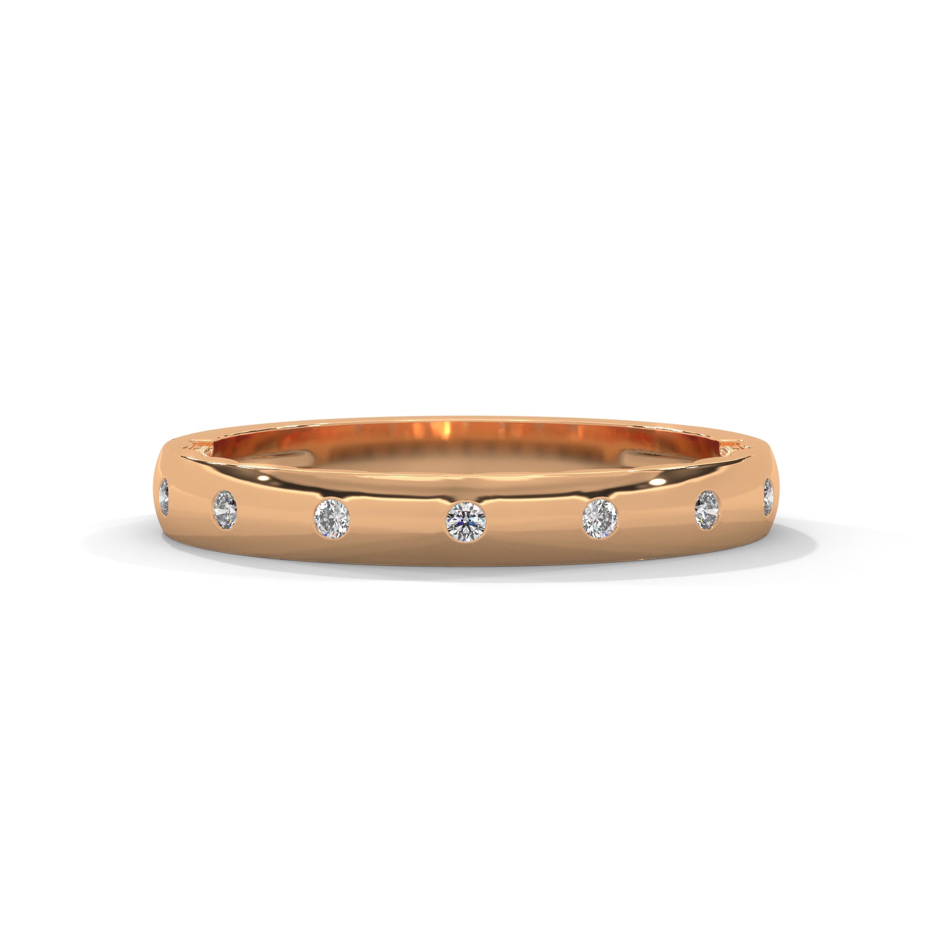 1 carat diamond band high end crafted with high cut  diamond brilliance E VS1 stone Ring handcrafted with 14k gold ! ( Made in Gold)