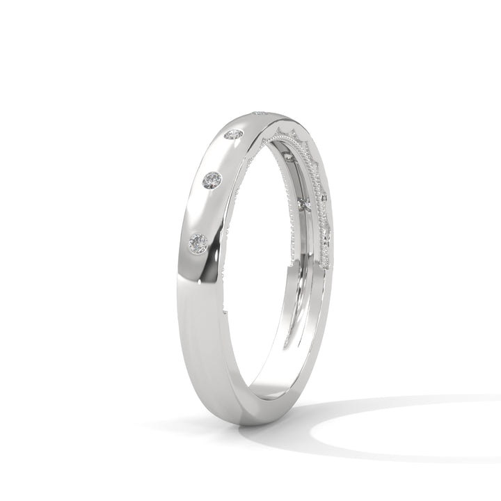 1 carat diamond band high end crafted with high cut  diamond brilliance E VS1 stone Ring handcrafted with 14k gold ! ( Made in Gold)