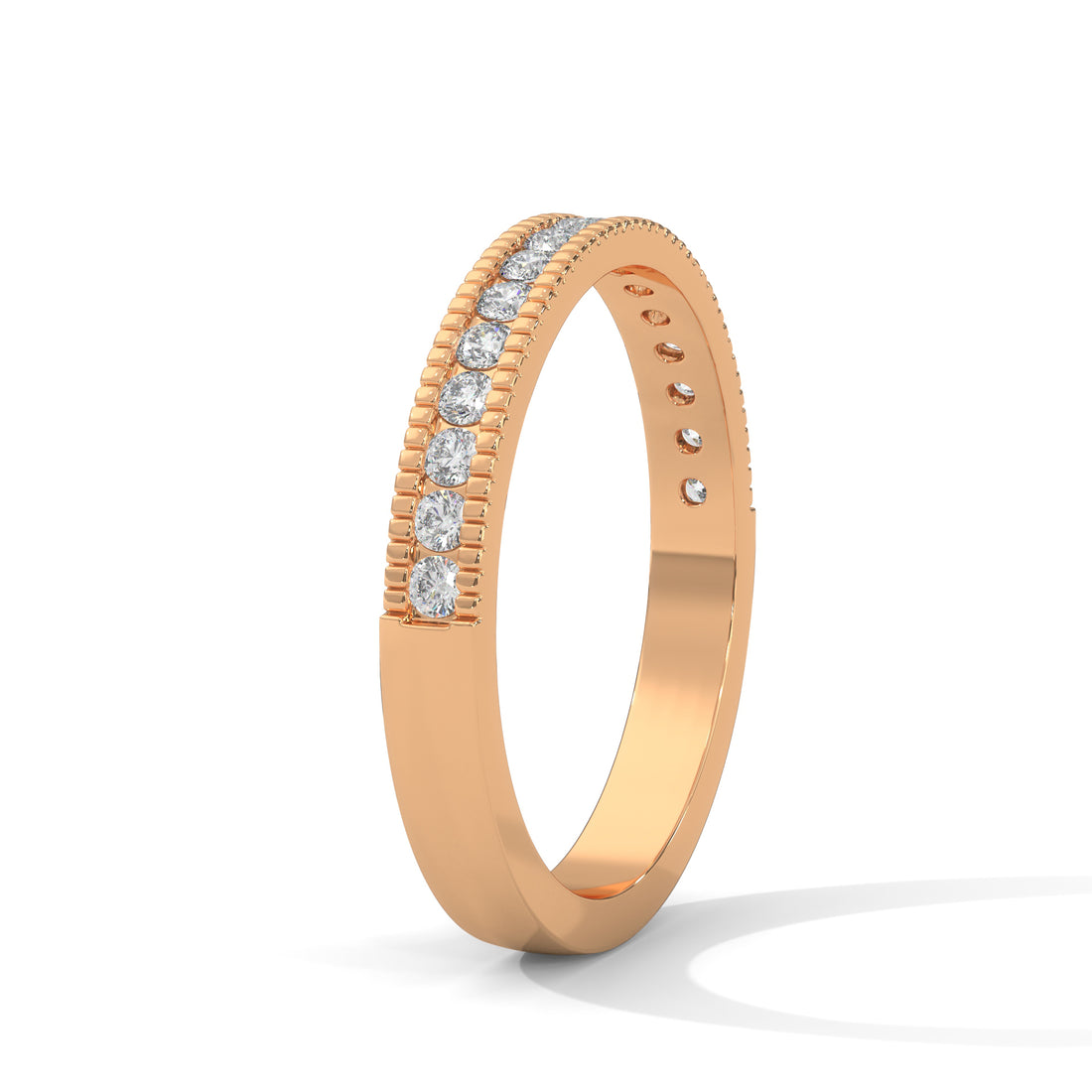 2 carat band high end crafted with high cut   diamond brilliance E VS1 stone Ring handcrafted with 14k gold ! ( Made in Gold)