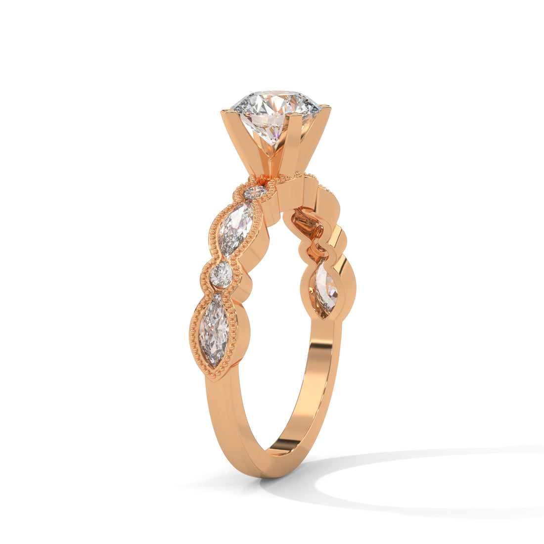 4 carat engagement Ring 3 carat center stone with high cut   diamond brilliance E VS1 igi certified stone Ring handcrafted with 14k gold ! Certified igi grown diamond( made in 14k gold