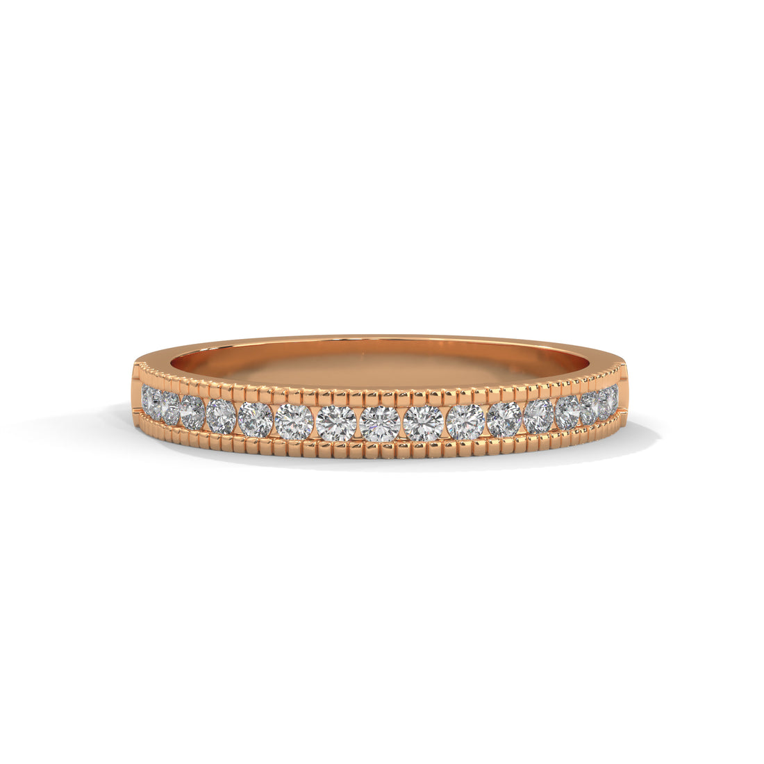 2 carat band high end crafted with high cut   diamond brilliance E VS1 stone Ring handcrafted with 14k gold ! ( Made in Gold)