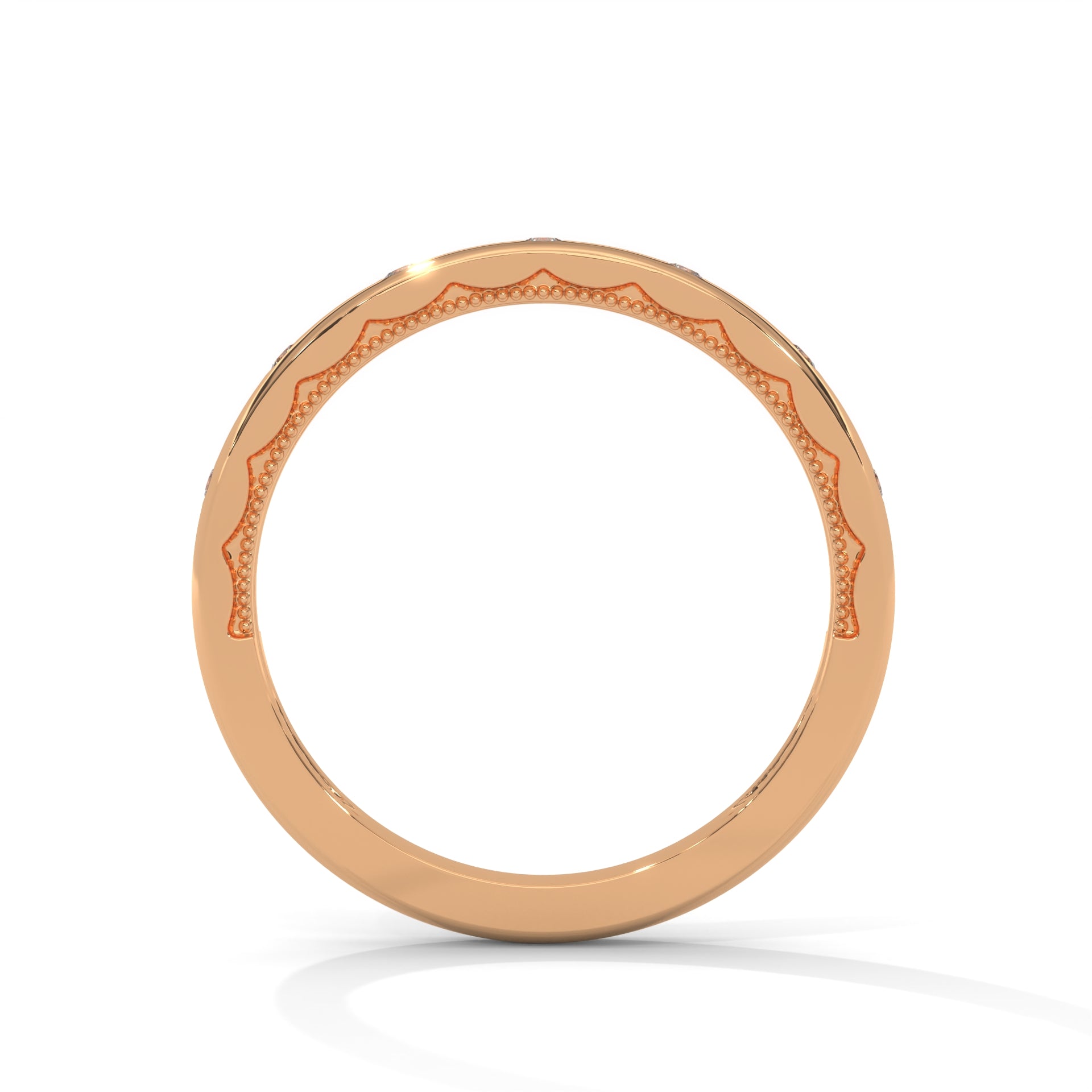 1 carat diamond band high end crafted with high cut  diamond brilliance E VS1 stone Ring handcrafted with 14k gold ! ( Made in Gold)