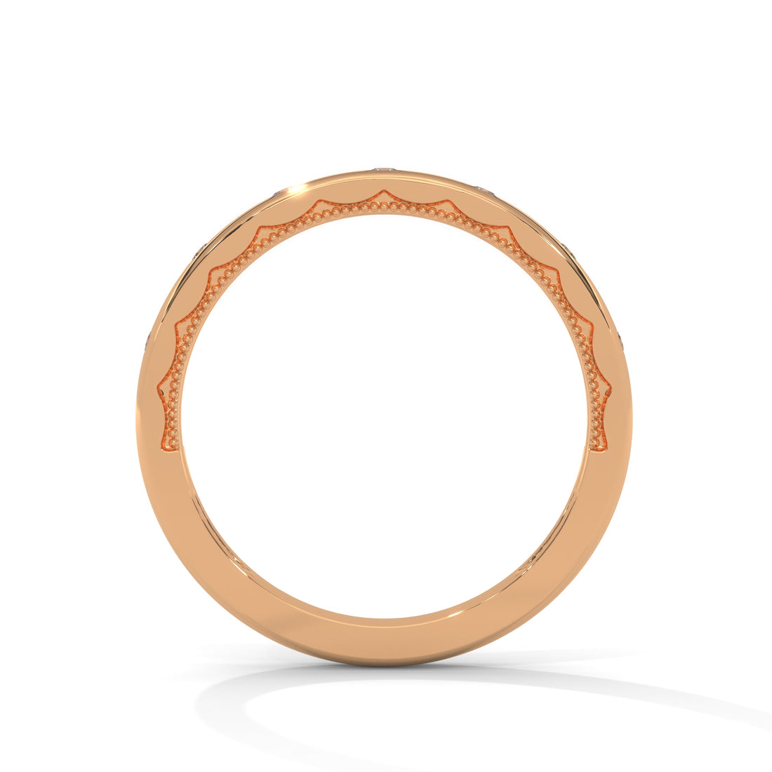 1 carat diamond band high end crafted with high cut  diamond brilliance E VS1 stone Ring handcrafted with 14k gold ! ( Made in Gold)