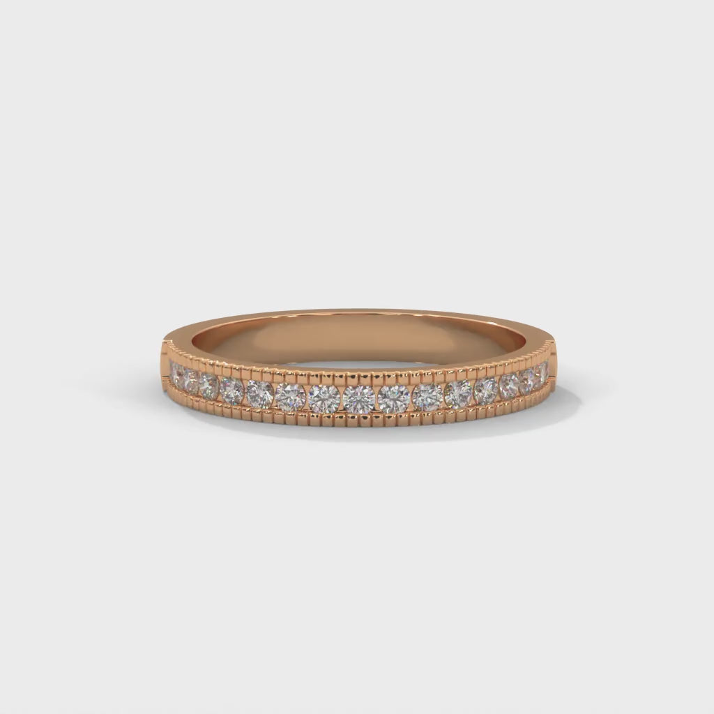 2 carat band high end crafted with high cut   diamond brilliance E VS1 stone Ring handcrafted with 14k gold ! ( Made in Gold)