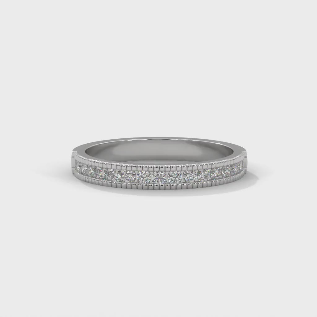 2 carat band high end crafted with high cut   diamond brilliance E VS1 stone Ring handcrafted with 14k gold ! ( Made in Gold)